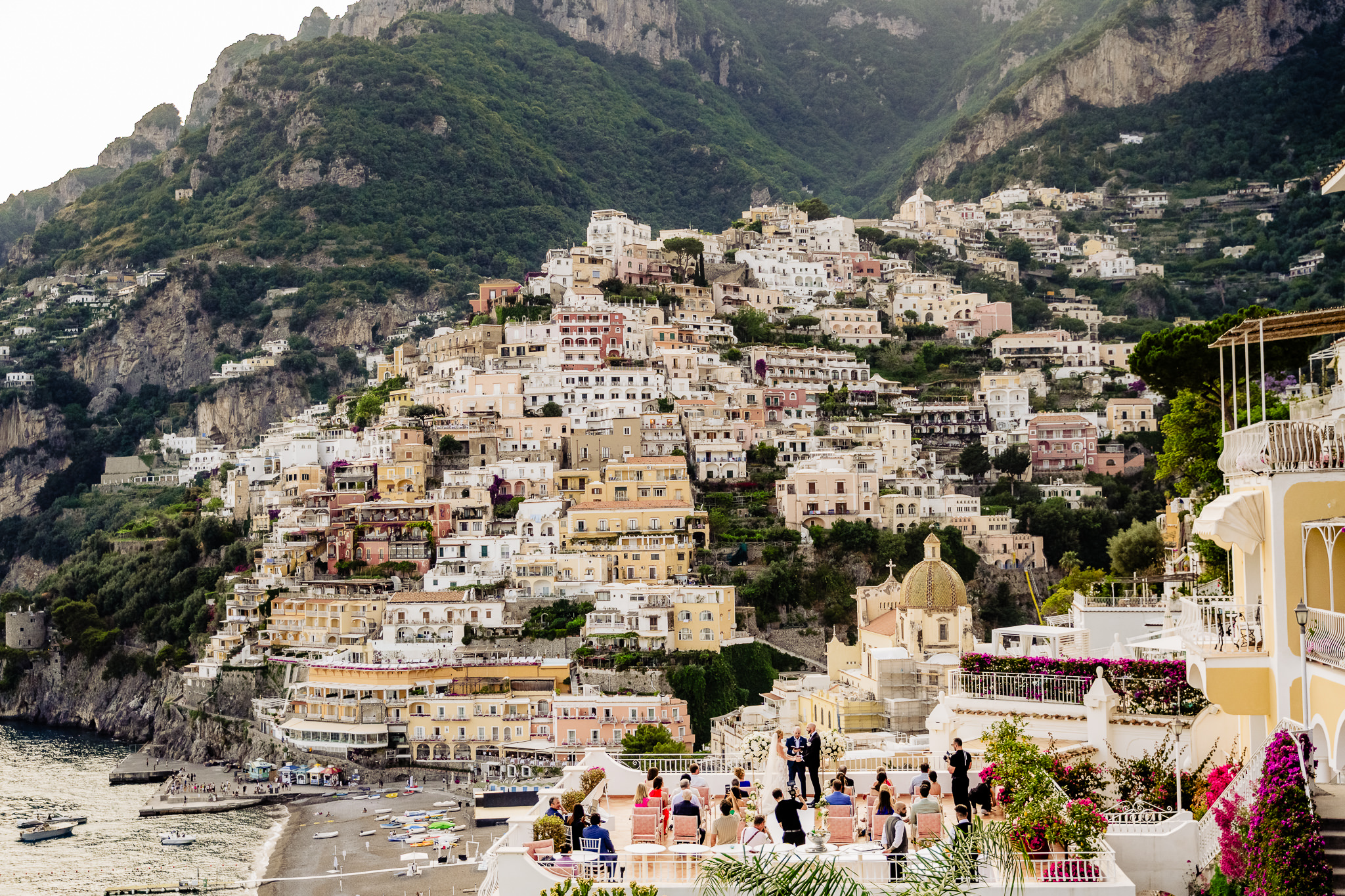 Destination elopement wedding on the Amalfi Coast in Italy